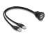 Фото #1 товара Delock USB 2.0 Kabel 2 x Typ-A Stecker zu 2 Buchse zum Einbau 1 m