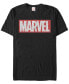 Фото #1 товара Marvel Men's Distressed Marvel Men's Logo Short Sleeve T-Shirt