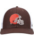 Фото #3 товара Men's Brown, White Cleveland Browns Trucker Snapback Hat