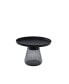 Smoke Glass Base With Black Painting Top Coffee Table, Living Room Center Table