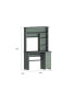 Фото #2 товара Aberdeen 2-Drawer 7-Shelf Computer Desk With Hutch Light Gray