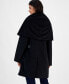 ფოტო #2 პროდუქტის Women's Belted Hooded Shawl Wrap Coat