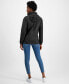 ფოტო #2 პროდუქტის Women's Lightweight Hooded Zip-Front Rain Jacket