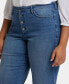 Фото #5 товара Plus Size Teresa Wide Leg Ankle Jeans