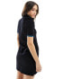 Fred Perry X Amy Winehouse tipped polo dress in black