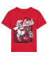 ფოტო #1 პროდუქტის Toddler Boys and Girls Red St. Louis Cardinals On the Fence T-shirt