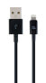 Gembird Cablexpert CC-USB2P-AMLM-1M - 1 m - Lightning - USB A - Male - Male - Black