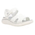 Easy Spirit Ashen Cut Outs Platform Womens Off White Casual Sandals E-ASHEN2-15