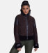 ფოტო #3 პროდუქტის Women's fashion jacket, suede brown with brown curly wool