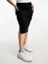 Фото #4 товара ASOS DESIGN Curve high waist midi pencil skirt in black