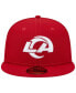 Фото #3 товара Men's Scarlet Los Angeles Rams 1990 Hawaii Pro Bowl Main Patch 59FIFTY Fitted Hat