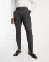 ASOS DESIGN slim suit trousers in charcoal