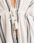 Accessorize beach kimono in multi stripe