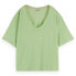 ფოტო #1 პროდუქტის SCOTCH & SODA Soft short sleeve v neck T-shirt