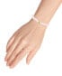 ფოტო #9 პროდუქტის Genuine Stone Bead Stretch Bracelet with Silver Plate or Gold Plate Bead Accent