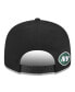 Фото #2 товара Men's Black New York Jets Gothic Script 9FIFTY Snapback Hat