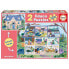 EDUCA 2x100 Pieces House Outside/Inside Puzzle