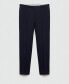 ფოტო #3 პროდუქტის Men's Stretch Fabric Slim-Fit Suit Pants