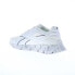 Reebok Zig Dynamica 4 Womens White Canvas Lace Up Lifestyle Sneakers Shoes 9.5