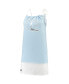 ფოტო #1 პროდუქტის Women's Light Blue Distressed Houston Oilers Vintage-Like Tank Dress