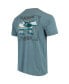 ფოტო #7 პროდუქტის Men's Blue Clemson Tigers State Scenery Comfort Colors T-shirt