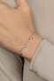 Elegant silver bracelet with zircons BRC70W