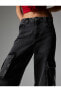 Фото #44 товара Джинсовые брюки Koton Kargo Straight Jean с Ярким Эффектом - Eve Jean