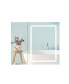 Фото #1 товара Зеркало с подсветкой Simplie Fun 30x30 дюймовой кромкой Двойные двери Ванной комнаты