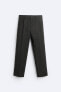 Фото #6 товара Костюмные брюки из 100% льна с узором «гусиная лапка» ZARA