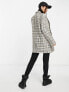 ASOS DESIGN longline perfect blazer in multi check