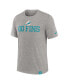 Фото #2 товара Nike Men's Heather Gray Miami Dolphins Blitz Tri-Blend T-Shirt