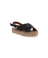 Фото #1 товара Women's Crossed Leather Sandals