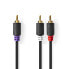 Фото #2 товара Nedis CABW24000AT30, 2 x RCA, Male, RCA, Male, 3 m, Anthracite