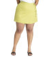 Фото #1 товара Plus Size Linen Skort With Beads