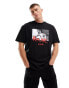 HUGO Domenade oversized fit t-shirt in black M - фото #6