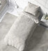 Фото #7 товара Комплект постельного белья One-Home Stone Washed Look, меланжевый бежевый, 135 х 200 см