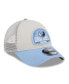 Men's Khaki/Light Blue Memphis Grizzlies Throwback Patch Trucker 9Forty Adjustable Hat