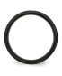 ფოტო #3 პროდუქტის Stainless Steel 6mm Black IP-plated Brushed Edges Band Ring