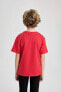 Erkek Çocuk T-shirt B6938a8/rd282 Red