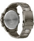 ფოტო #3 პროდუქტის Men's Chronograph Marine Star Gray Stainless Steel Bracelet Watch 43mm