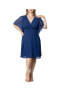 Фото #1 товара Plus Size Florence Flutter Sleeve Dress
