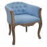 Фото #1 товара Кресло мягкое DKD Home Decor Синее полиэфирное деревянное (58 x 56 x 69 см)