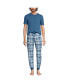 ფოტო #3 პროდუქტის Men's Knit Jersey Pajama Sleep Set