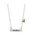 Фото #2 товара Harry Potter seeker Bar Necklace with Golden Snitch Accent, 16 + 2''