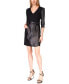 Фото #2 товара Michael Kors Belted Wrap Dress Black S