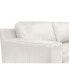 Фото #15 товара Darrium 3-Pc. Leather Chaise Sofa with Console, Created for Macy's