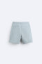 Soft textured bermuda shorts