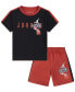 ფოტო #1 პროდუქტის Toddler Boys Patch T-shirt and Shorts, 2-Piece Set