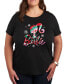 ფოტო #1 პროდუქტის Air Waves Trendy Plus Size Barbie Holiday Graphic T-Shirt