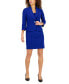 ფოტო #1 პროდუქტის Women's Shawl-Collar Jacket & Sheath Dress Suit